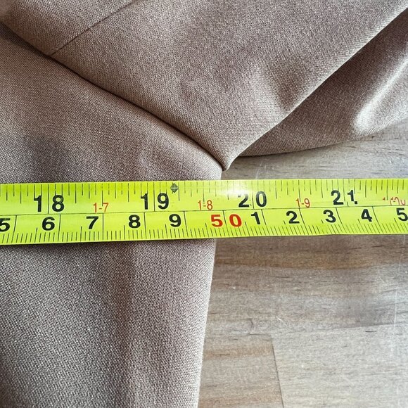 Calvin Klein Womens Infinite Stretch One Button Blazer Sz 14P in Tan - Picture 8 of 10